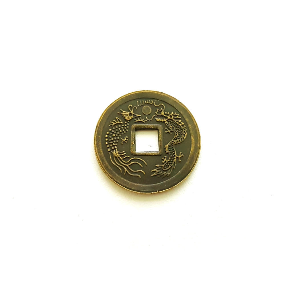 五帝錢 十帝錢 乾隆通寶 龍鳳錢 銅錢 清朝銅錢 2.5cm 買10送1-細節圖2