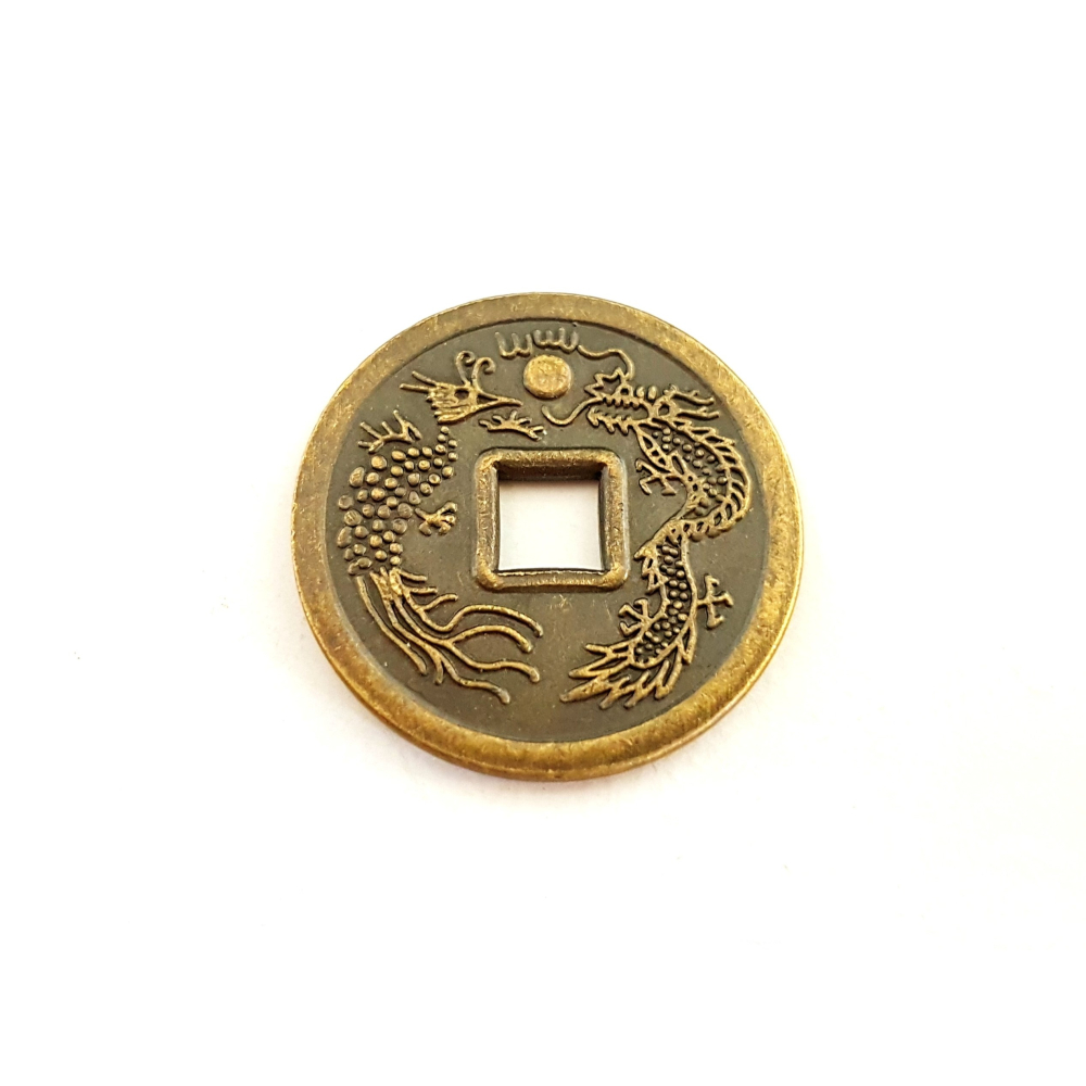 一本萬利銅錢 納財 銅錢 古錢 2.5cm 買10送1-細節圖2