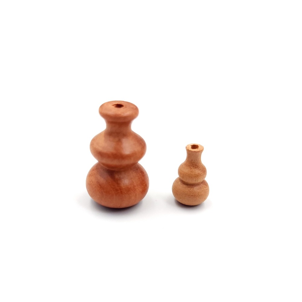 桃木葫蘆 葫蘆吊飾 避邪 桃木飾品 高1.5cm/2.4cm-細節圖2
