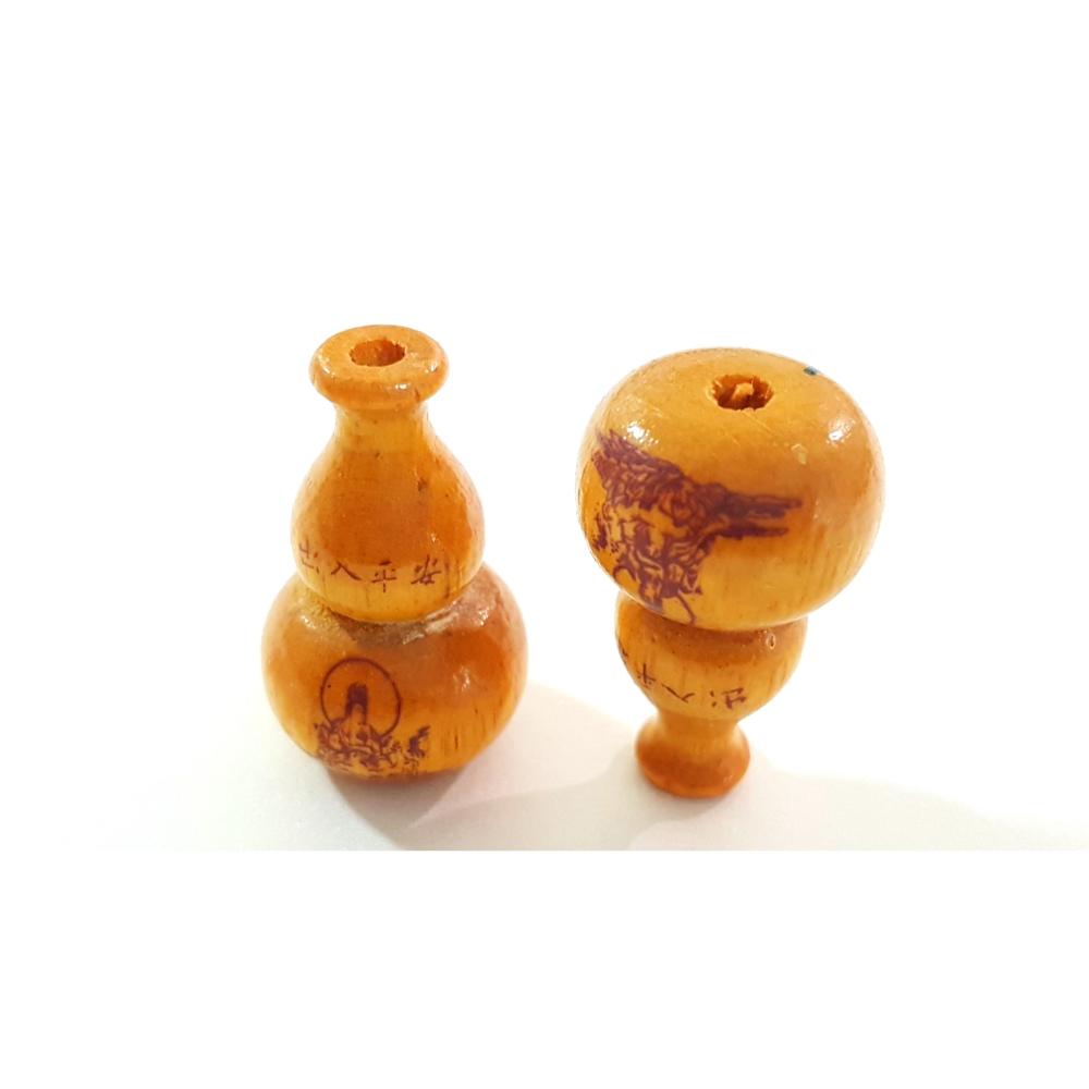 葫蘆 木葫蘆 觀音 避邪 化煞 保平安 中國結 高3.5cm-細節圖2