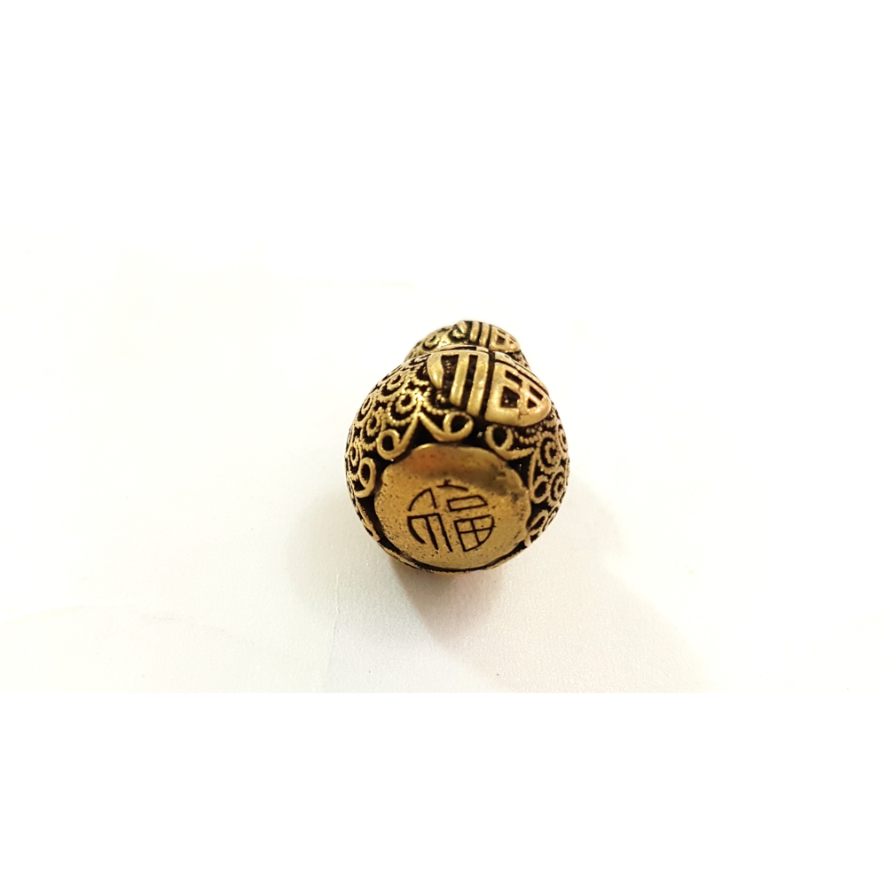 銅葫蘆 簍空葫蘆 招財 鎮宅 化煞 保平安 2.5-4.2cm 黃銅-細節圖7