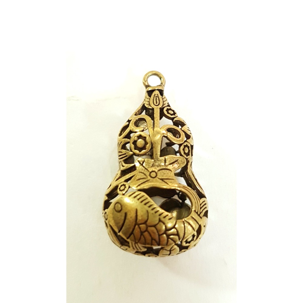 銅葫蘆 簍空葫蘆 招財 鎮宅 化煞 保平安 2.5-4.2cm 黃銅-規格圖8