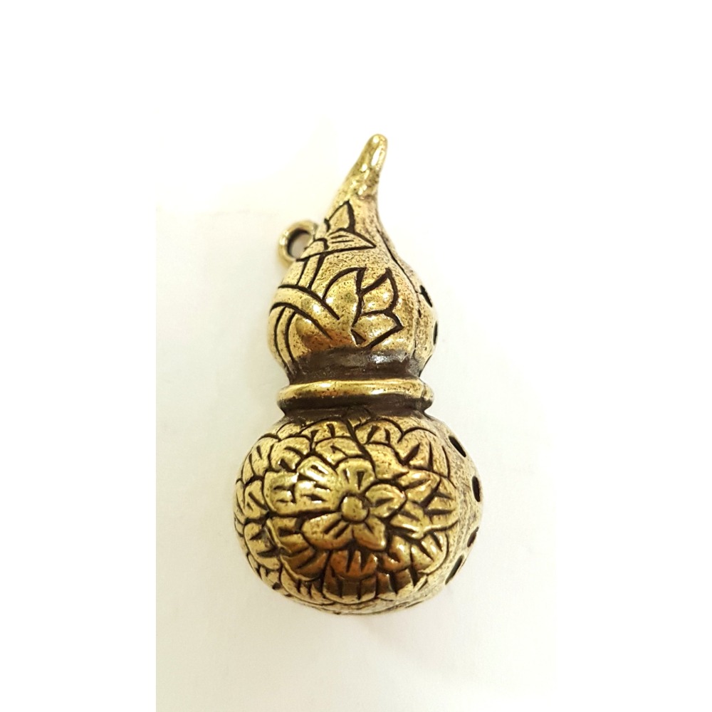 銅葫蘆 簍空葫蘆 招財 鎮宅 化煞 保平安 2.5-4.2cm 黃銅-規格圖8