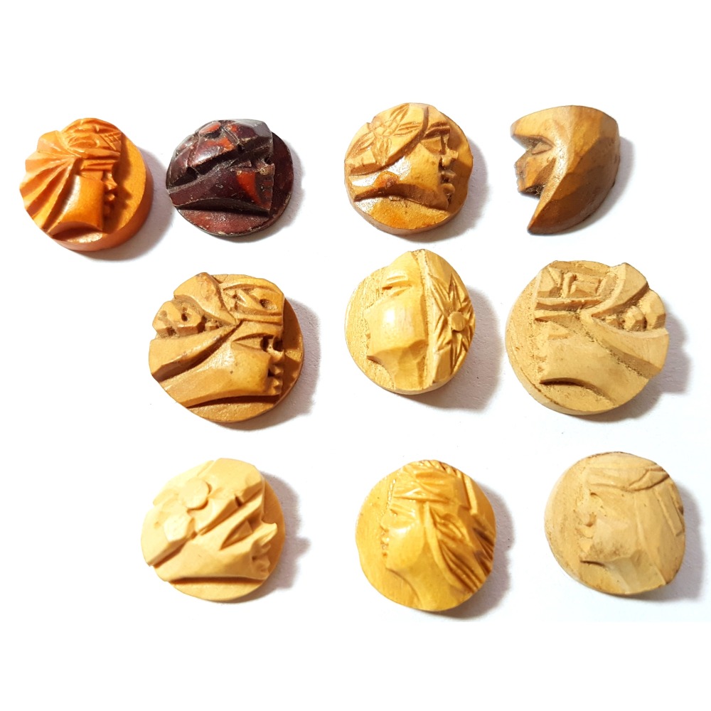 木雕 人臉 diy材料 飾品 文創商品 手工雕刻-規格圖3