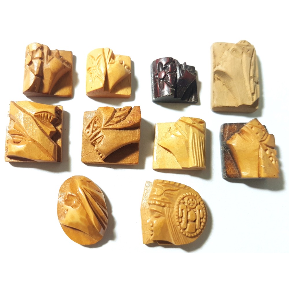 木雕 人臉 diy材料 飾品 文創商品 手工雕刻-規格圖3