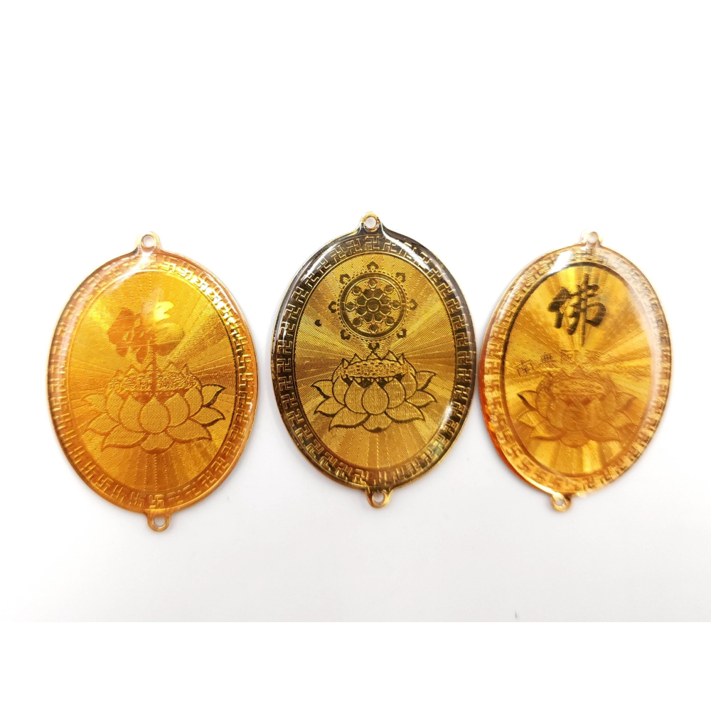 觀音項鍊 地藏王 蓮花 佛字項鍊 佛牌 項鍊 結緣品 佛教用品 高5.2cm-細節圖3