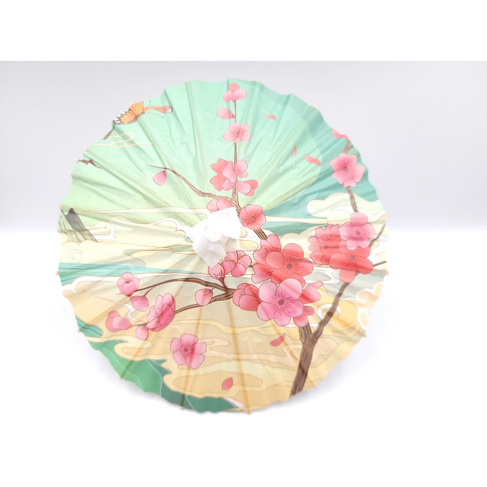 彩繪紙傘 空白紙傘 紙傘 直徑20cm 棉紙傘 彩繪傘 日式紙傘 工藝傘-規格圖7
