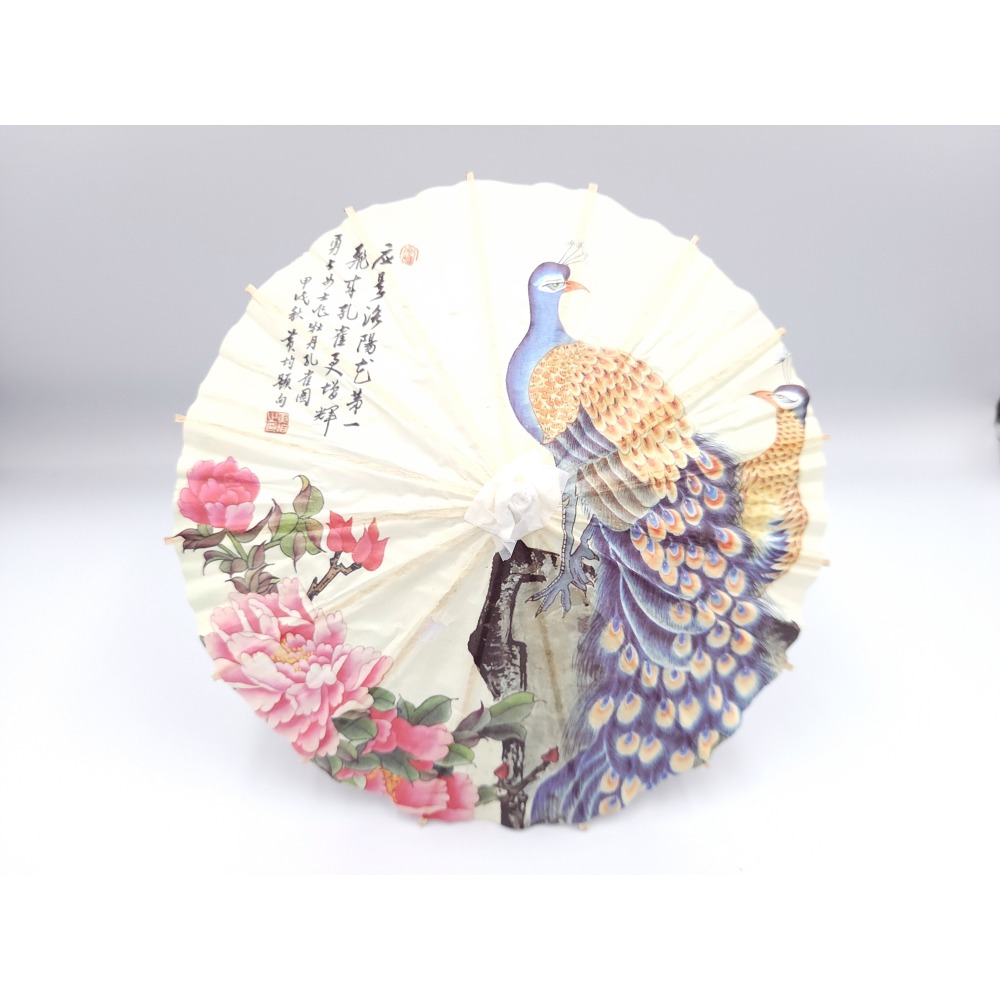 彩繪紙傘 空白紙傘 紙傘 直徑20cm 棉紙傘 彩繪傘 日式紙傘 工藝傘-規格圖7