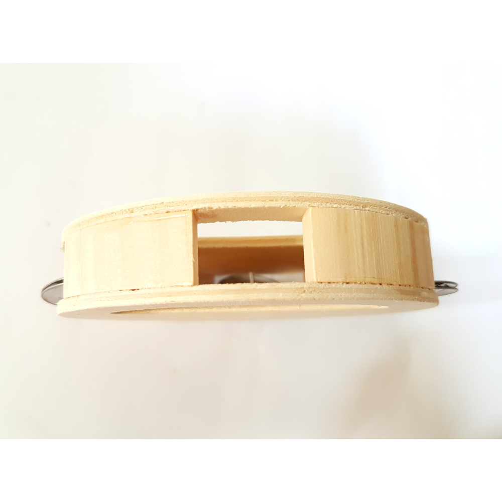 鈴鼓 木鈴鼓 搖鈴 DIY彩繪 兒童樂器 直徑11.9cm (次級品)-細節圖3