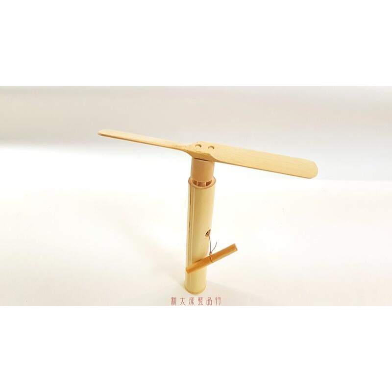 竹蜻蜓 拉線竹蜻蜓 飛行器 手拉竹蜻蜓 童玩-細節圖2