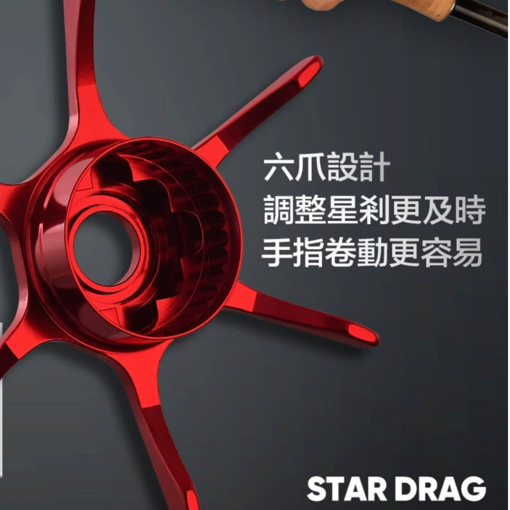 【🔥Gomexus 改裝配件】 Shimano 小烏龜星剎星盤65mm紅色六角超長-細節圖3