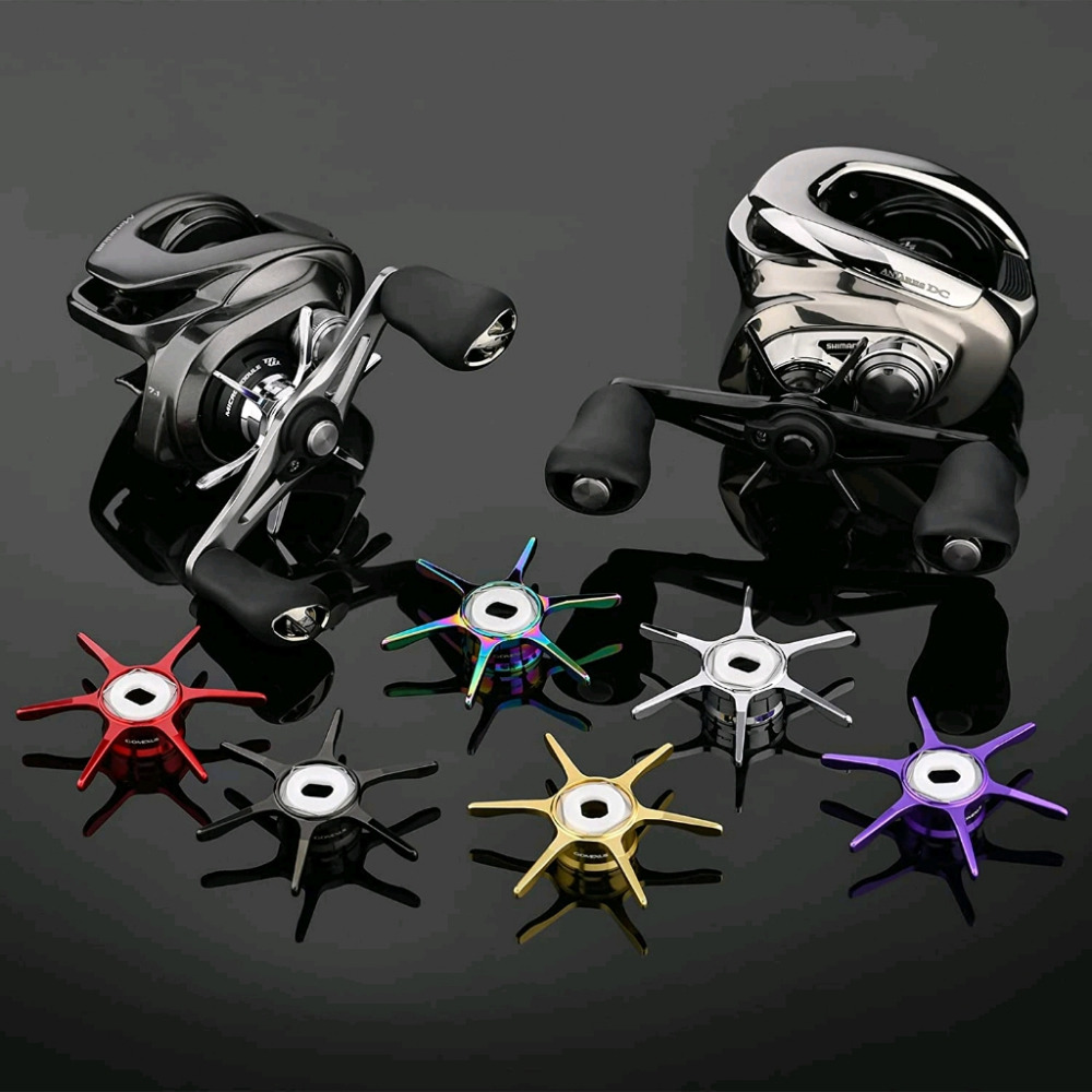 【🔥Gomexus 改裝配件】 Shimano 小烏龜星剎星盤65mm紅色六角超長-細節圖5