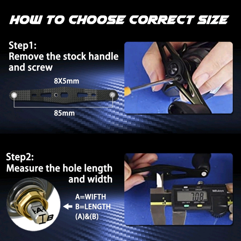 【🔥Gomexus 改裝配件】 小烏龜碳纖維輕量摇臂85mm | 輕型 Shimano Daiwa 捲線器 路亞 搖臂-細節圖5