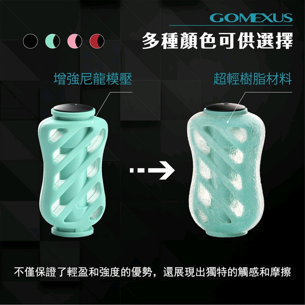 【🔥Gomexus 改裝配件】TPE輕量改裝握丸 | 小烏龜 Shimano bfs Daiwa 紡車輪-細節圖2