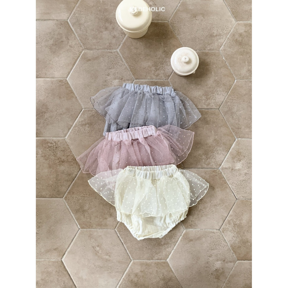 BEBE HOLIC點點蕾絲拼接短褲-細節圖4
