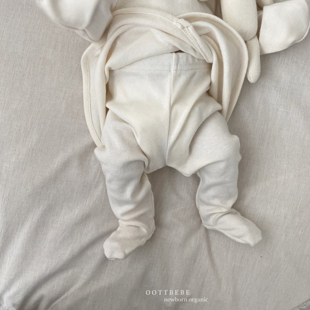 OOTTBEBE 有機棉新生兒包腳褲-細節圖3