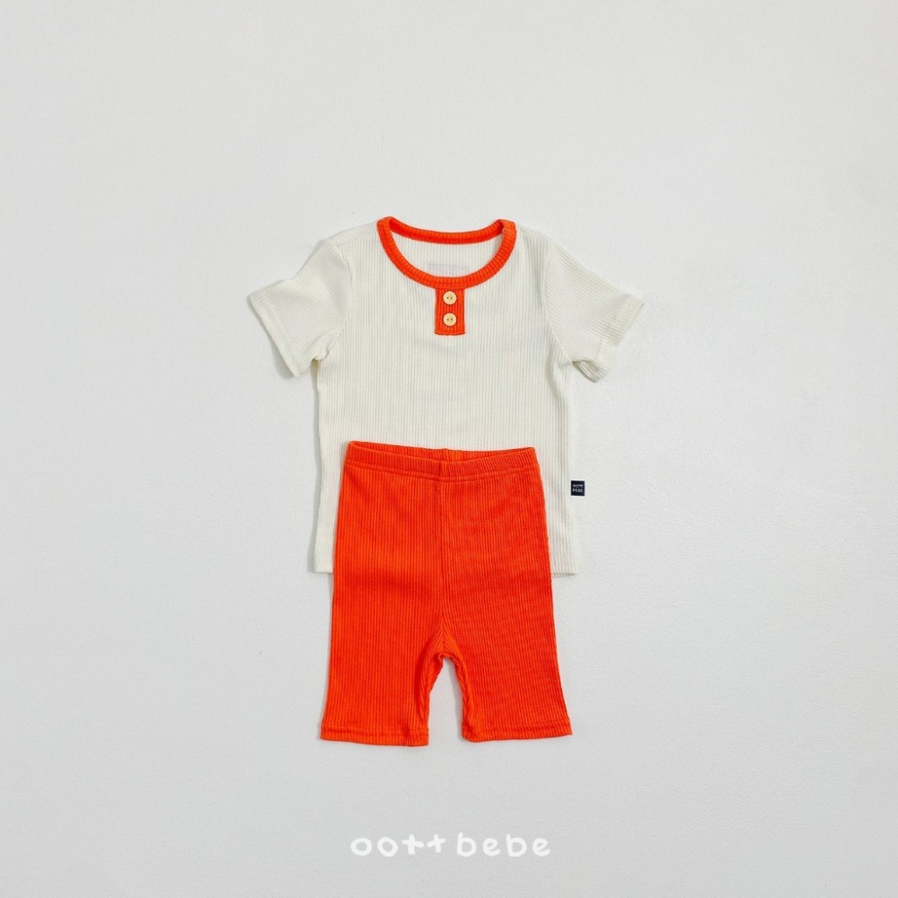 OOTTBEBE 糖果鈕扣羅紋居家服-細節圖6