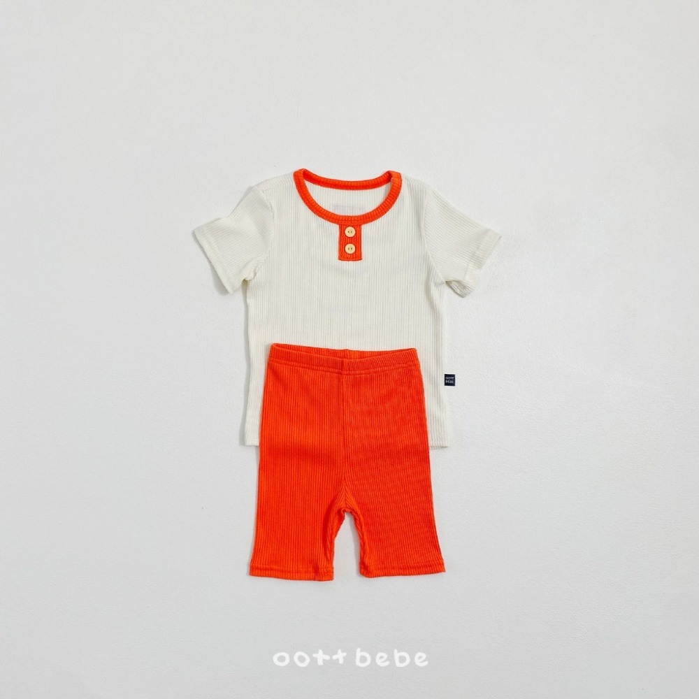 OOTTBEBE 糖果鈕扣羅紋居家服-規格圖6