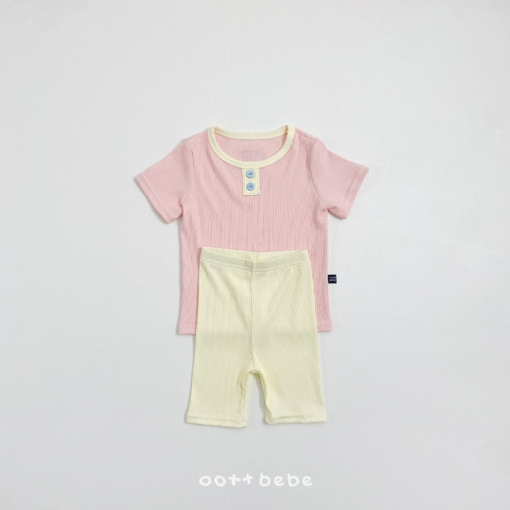 OOTTBEBE 糖果鈕扣羅紋居家服-規格圖6