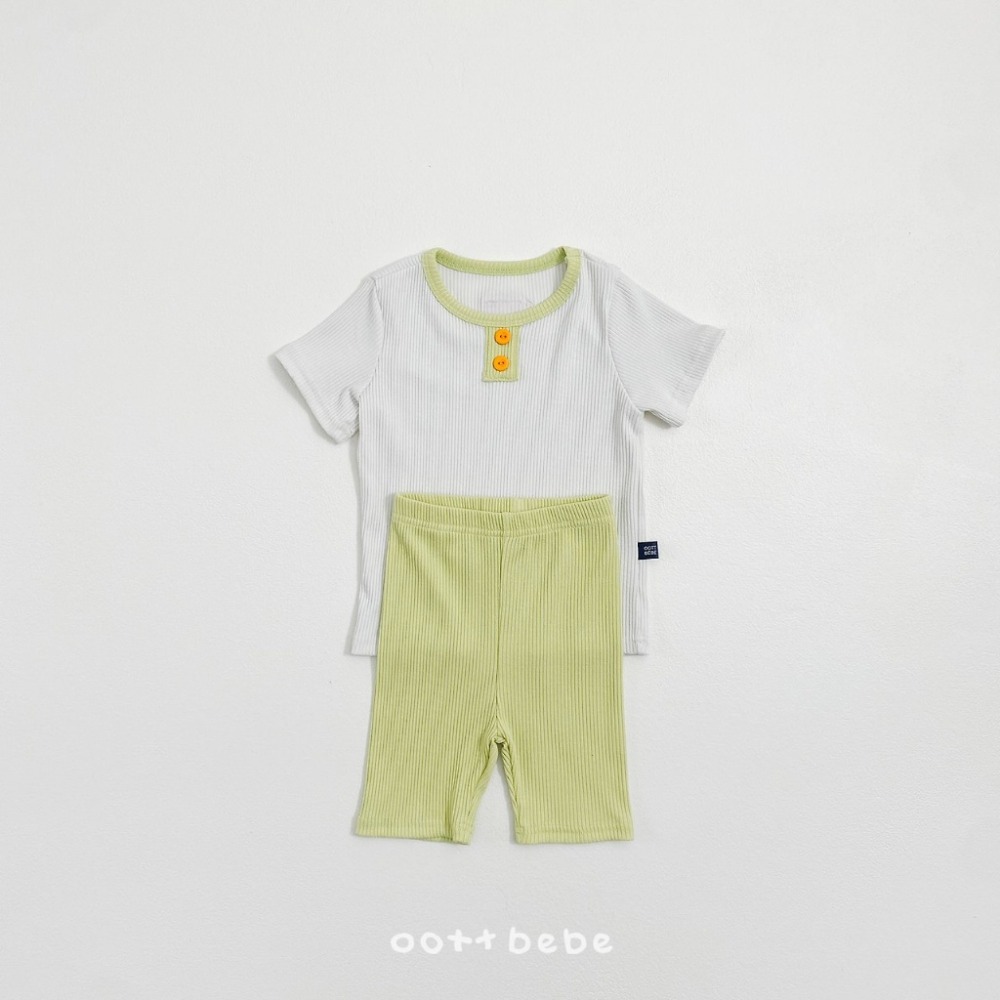 OOTTBEBE 糖果鈕扣羅紋居家服-規格圖6