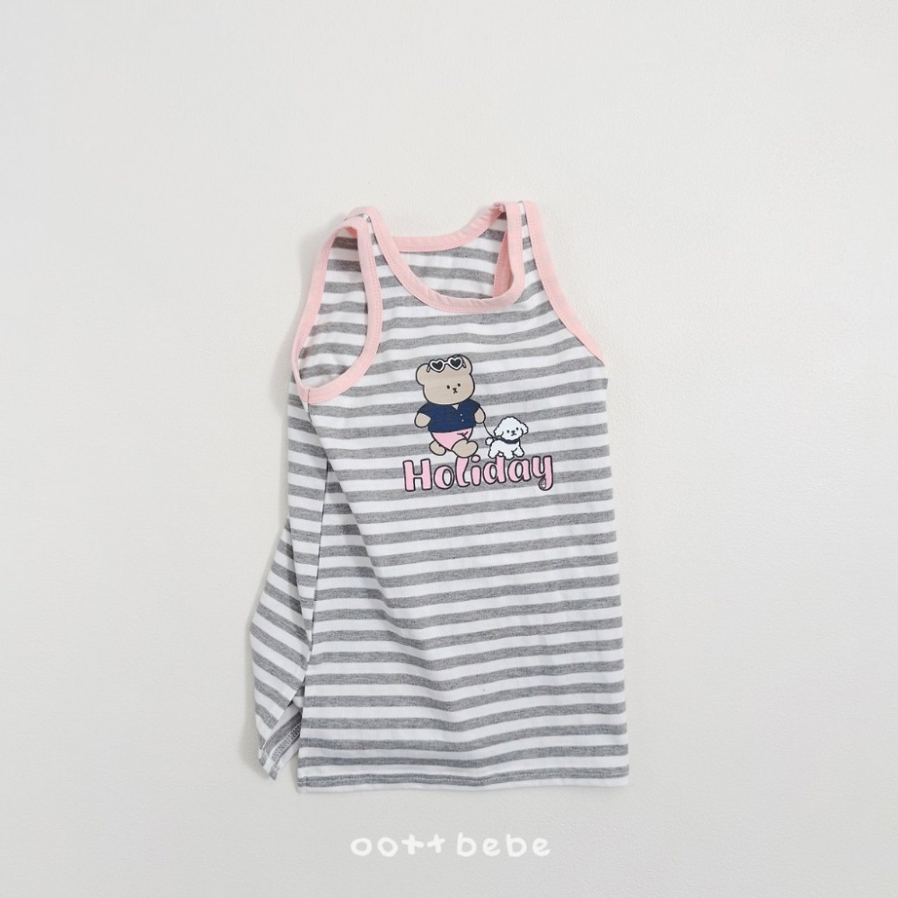 OOTTBEBE 條紋休閒連身裙-規格圖5