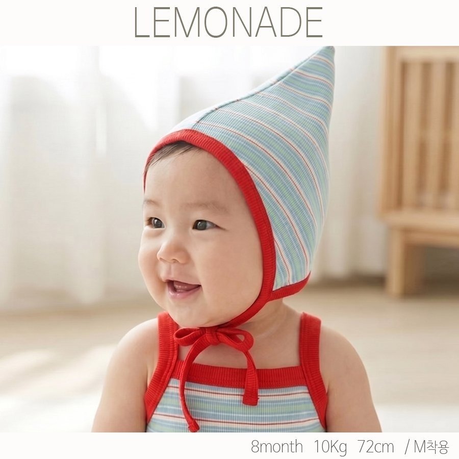LEMONADE 無袖線條爬服(含帽子)-細節圖2