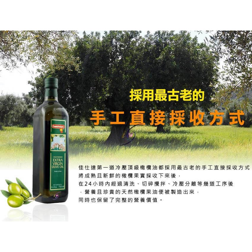 永健 佳仕達 第一道冷壓頂級橄欖油特惠組(買2送1共3瓶)-細節圖3