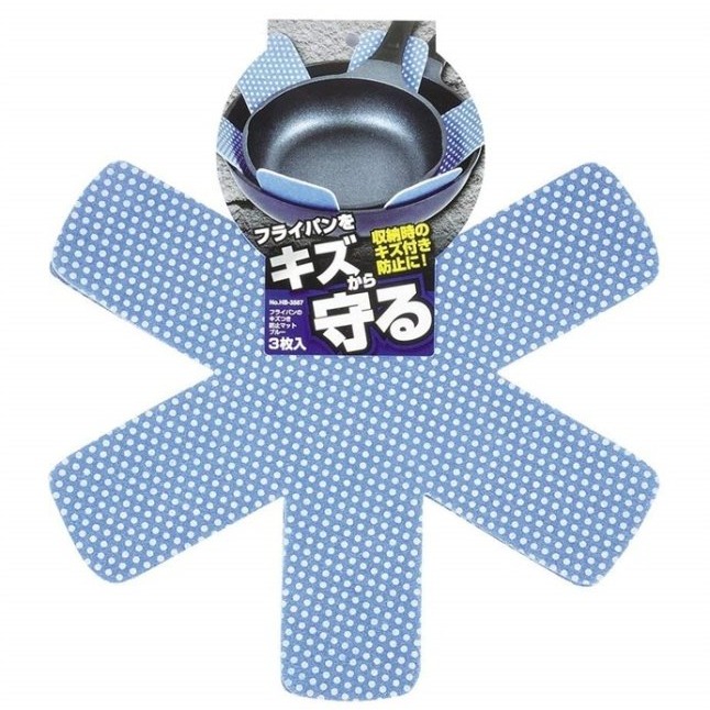 【寶寶王國】日本【PEARL】鍋具防刮墊3枚-細節圖2
