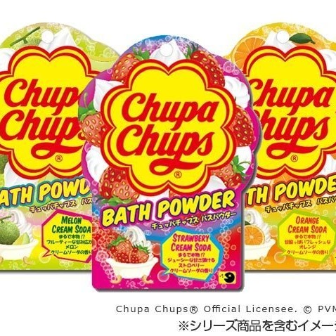 【寶寶王國】日本製【紀陽除虫菊】Chupa Chups入浴粉 泡澡 入浴劑 橘子奶油 哈蜜瓜奶油 草莓奶油蘇打-細節圖3