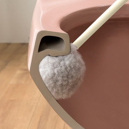 【寶寶王國】日本製【SANKO】抗菌圓頭無死角免洗劑 馬桶刷 (抗菌加工)-細節圖3