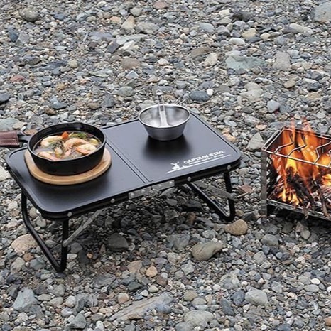 【寶寶王國】日本【CAPTAIN STAG】迷你摺疊桌 戶外 休閒 野外 露營 折疊桌-細節圖6