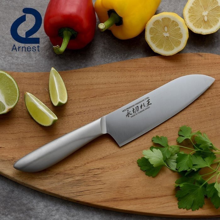 【寶寶王國】日本製 【Arnest】不鏽鋼菜刀 永切れ王 料理刀 水果刀 三徳包丁-細節圖2
