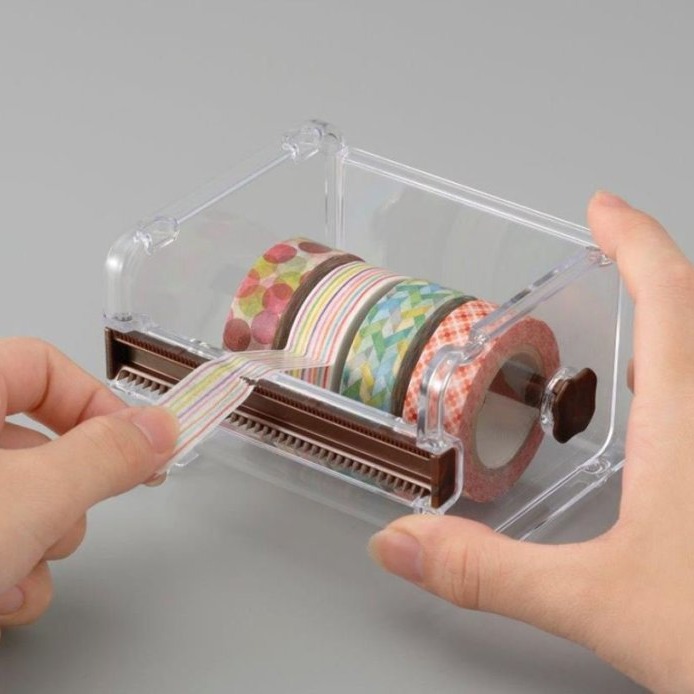 【寶寶王國】日本製【INOMATA】紙膠帶 滾筒收納膠台-細節圖4