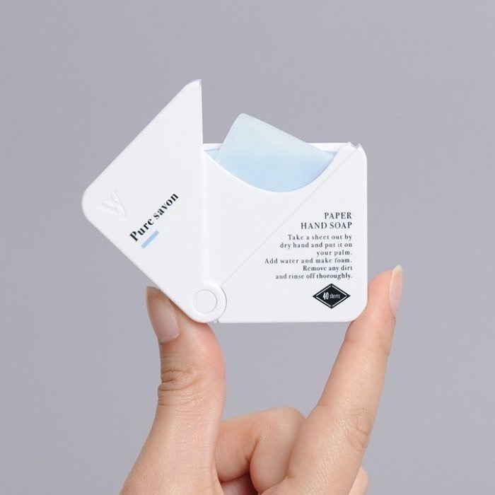 【寶寶王國】日本【WASHNY】香氛紙香皂 洗手片 紙肥皂 香皂紙 攜帶式紙肥皂-細節圖5