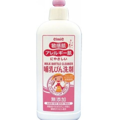 【寶寶王國】日本製 愛兒美 Elmie 無添加 奶瓶清洗劑 300ml-細節圖2