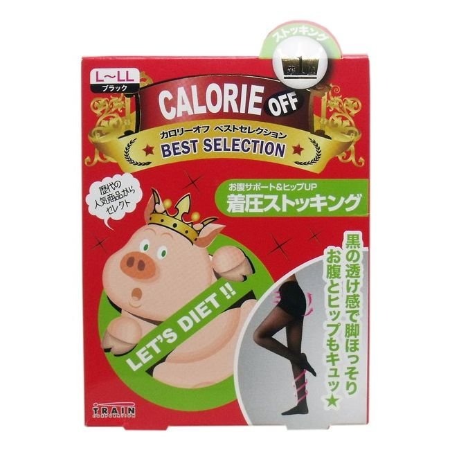 【寶寶王國】日本製【TRAIN】女の欲望 褲襪 裏起毛黑褲襪 CALORIE OFF美腿壓力襪 小豬襪-細節圖6