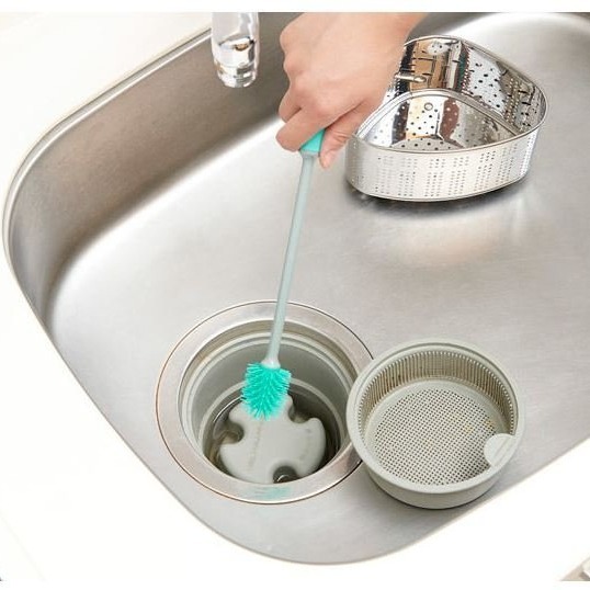 【寶寶王國】日本 COGIT 360度排水口清潔棒 排水口污垢刷 1組3支入-細節圖5