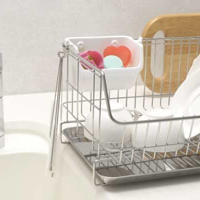 【寶寶王國】日本製【INOMATA】小物瀝水籃-細節圖2