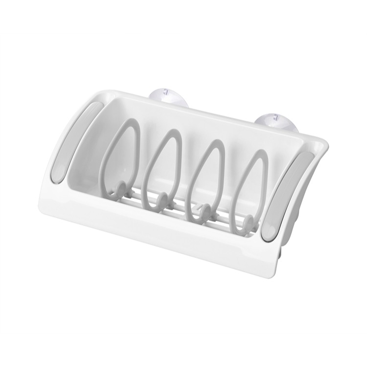 【寶寶王國】日本製 inomata 多功能吸盤式瀝水置物架 可調整海綿架-細節圖7