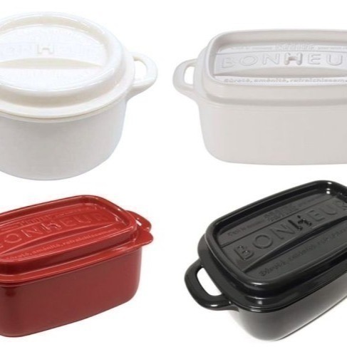 【寶寶王國】日本製【YAMADA】鑄鐵鍋造型保鮮盒 鑄鐵鍋造型密封保鮮盒-細節圖4