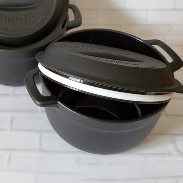 【寶寶王國】日本製【YAMADA】鑄鐵鍋造型保鮮盒 鑄鐵鍋造型密封保鮮盒-細節圖6