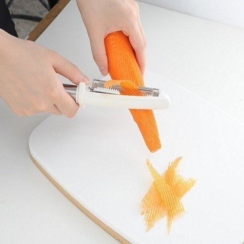 【寶寶王國】日本製【Arnest】蔬果薄片刻花刀(附蓋子)-細節圖3