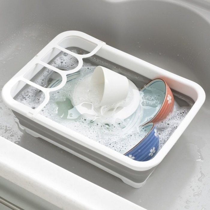 【寶寶王國】日本【Eporas】可伸縮 收納瀝水架-細節圖3