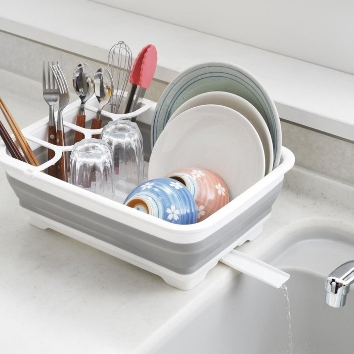 【寶寶王國】日本【Eporas】可伸縮 收納瀝水架-細節圖5