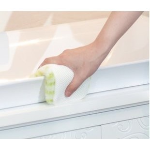 【寶寶王國】日本山崎小海豹 夾式抹布海綿擦 風呂抹布 新款-細節圖4