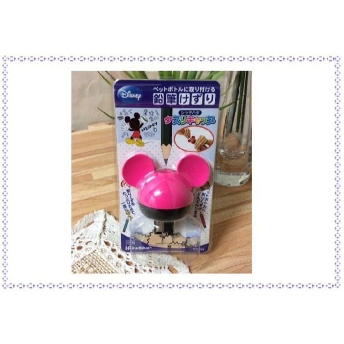 【寶寶王國】日本製 米奇造型 寶特瓶口專用 削鉛筆機-細節圖2