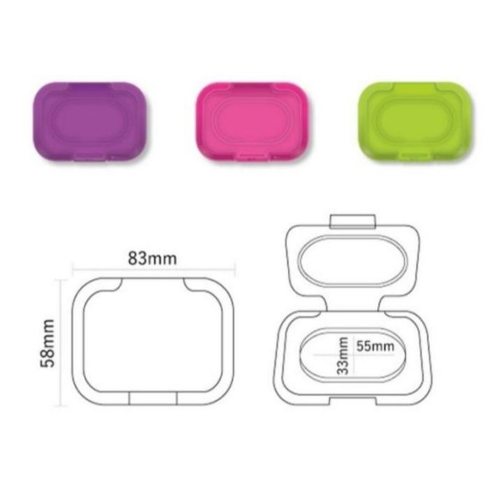 【寶寶王國】日本 必貼妥 Bitatto POP果凍 重覆黏貼 mini 隨身包用 紙巾蓋 濕紙巾蓋-細節圖2