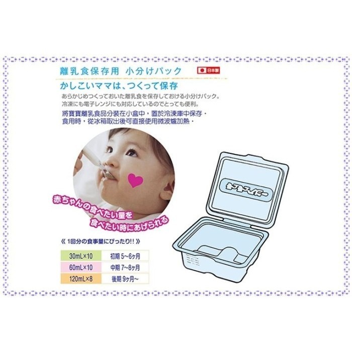 【寶寶王國】日本 啾啾寶具Chu Chu 拋棄式微波保鮮盒 副食品保鮮盒-細節圖2