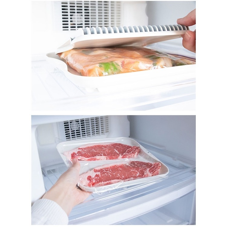 【寶寶王國】日本製【杉山金屬】鋁合金快速解凍盤(L) 急速解凍 散熱盤 退冰盤-細節圖8