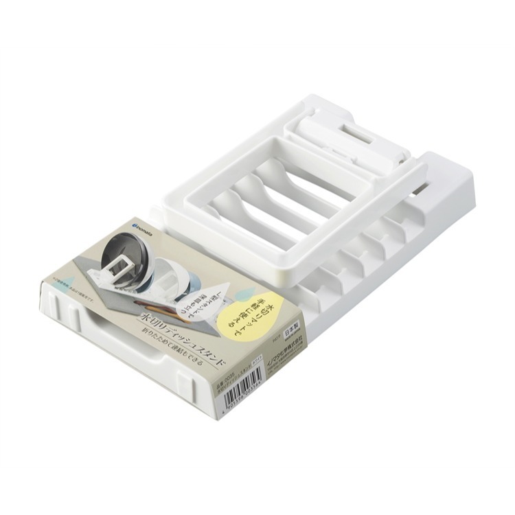 【寶寶王國】日本製【INOMATA】日本製【INOMATA】可折疊瀝水盤架 斜取立式盤架 瀝水架 收納盤架-細節圖6